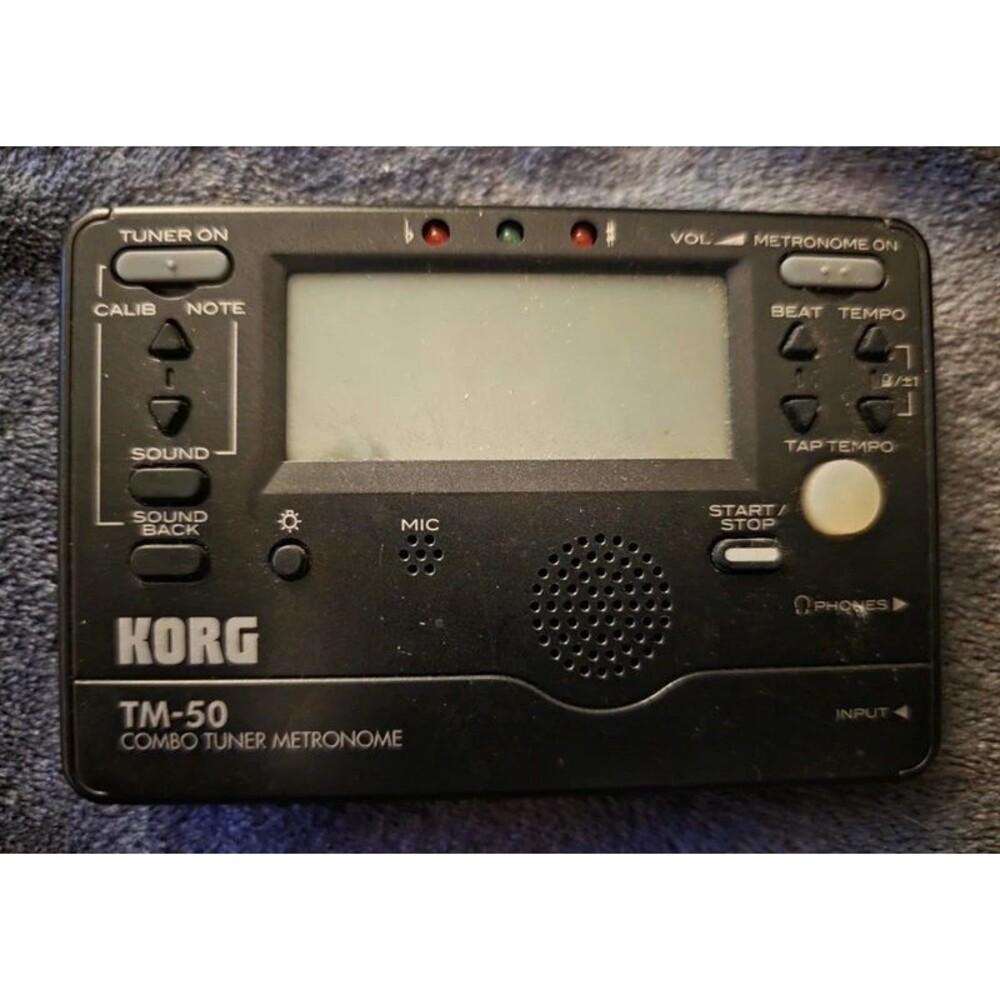 KORG TM-50 Combo Tuner Meternome Chromatic with Built-In Stand VguC